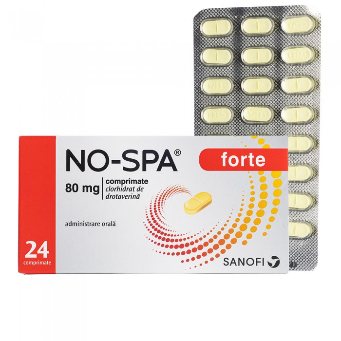No-Spa Forte 80mg 1bl x 24 cp, Sanofi Romania...