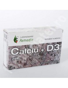Calciu 500mgD3 3 bls x 10 cpr