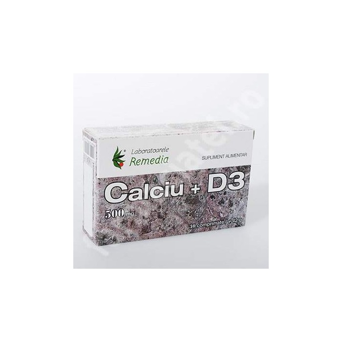 Calciu 500mgD3 3 bls x 10 cpr