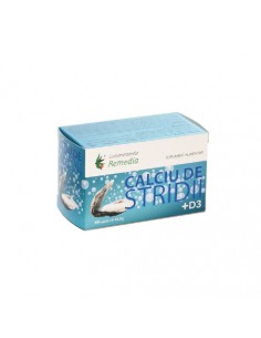 Calciu de Stridii cu Vitamina D3, 60 capsule, Remedia
