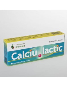 Calciu lactic 500mg 2 bls x 10 cpr