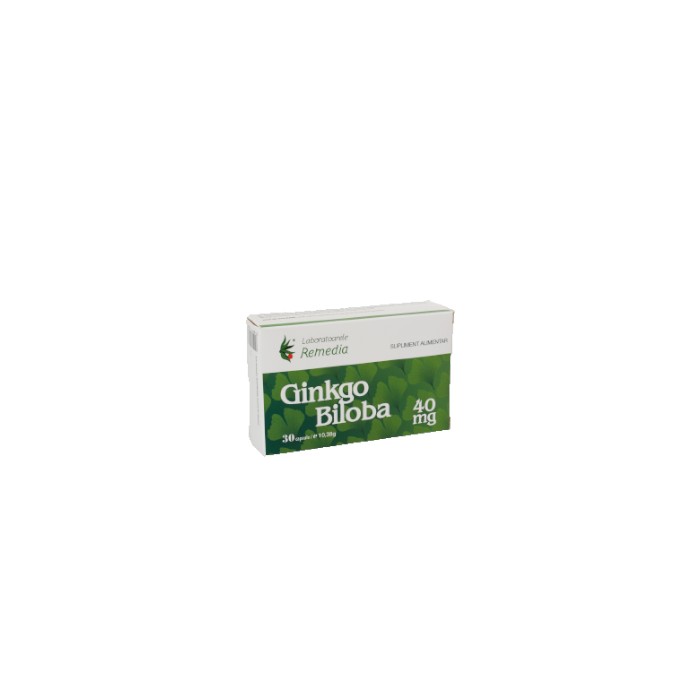 Ginkgo biloba 40 mg x 30 cps