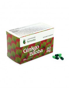 Ginkgo biloba 80mg x 60 cps