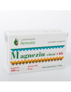 Magneziu citrat 100mg 3 bls x 10 cpr