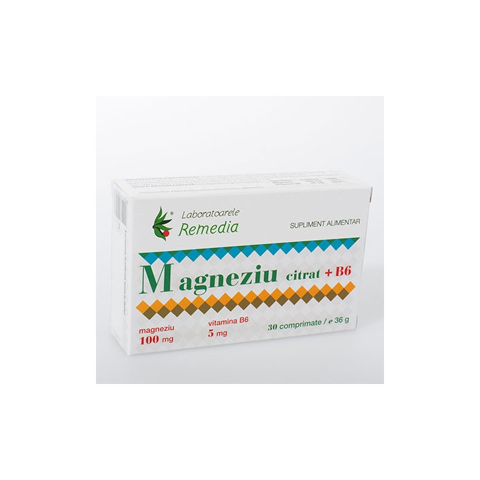 Magneziu citrat 100mg 3 bls x 10 cpr
