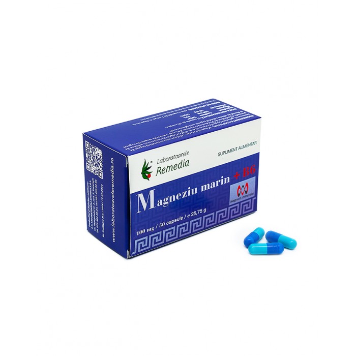 Magneziu marin 100mg b6 3bls x 10 cps