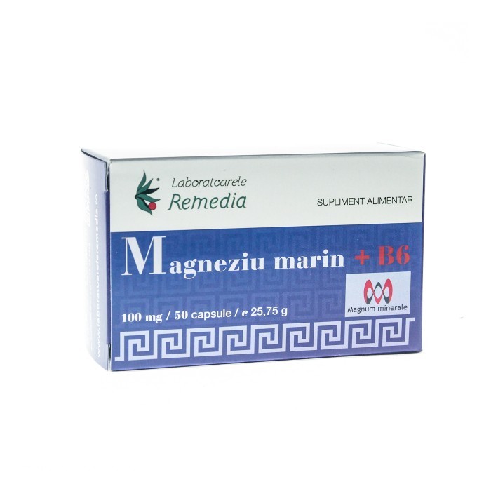 Magneziu marin 100mg b6 5bls x 10 cpr