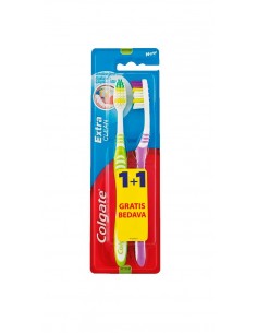 Colgate Extra Clean Medium – 1+1 periuță de dinți (set)