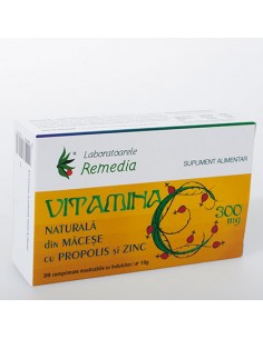 Vitamina C 300 macese &propolis 2bls x 10 cpr