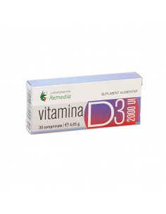 Vitamina D3 2000 ui x 30 cps