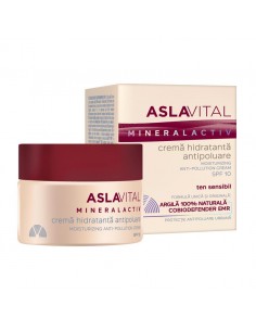 Aslavital crema hidratanta antipoluare spf10 x 50 ml
