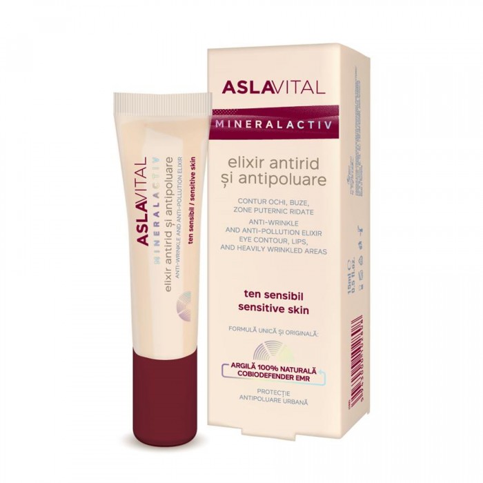 Aslavital elixir antirid si antipoluare, 15 ml, Farmec