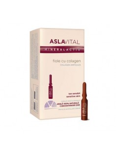 AslaVital Fiole Antirid cu Colagen – 10 fiole (2...