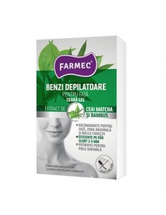 Farmec Benzi depilatoare față — Ceară gel Matcha &...