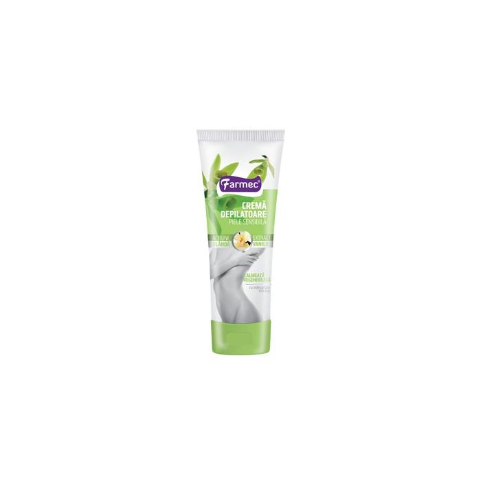 Crema depilatoare piele sensibila vanilie x 150 ml