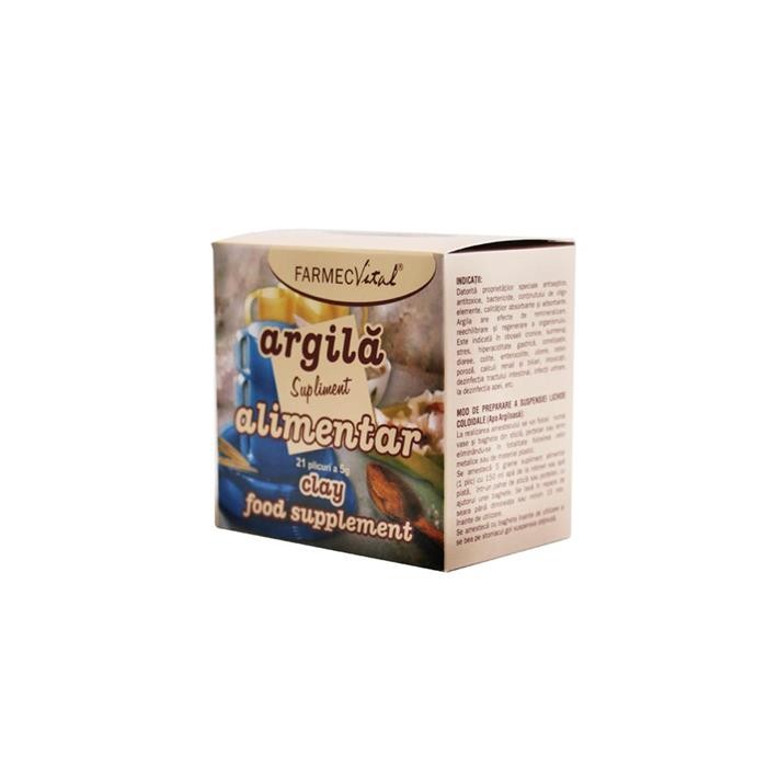 Argila supliment alimentar 21 plicuri x5 g