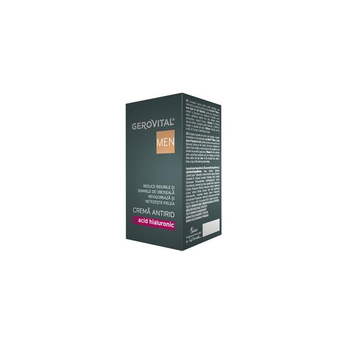 Gerovital men crema antirid cu acid hialuronic x 30 ml