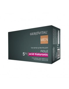Gerovital Men – Fiole cu acid hialuronic 5 % (10 x 2 ml)