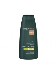 Gerovital Men – Gel de duș 3-în-1 „Fresh”, 400 ml