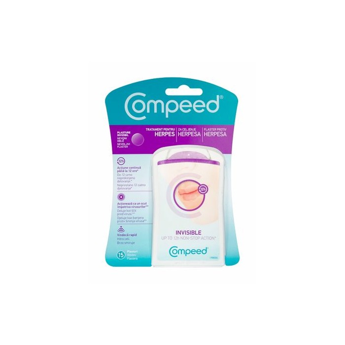 Plasture Compeed Antiherpetic, 15 buc, Johnson & Johnson