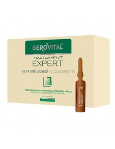 Keratina lichidă Gerovital Tratament Expert – 10 fiole ×...