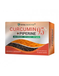 Curcumin  piperine 95%, 30 de capsule, Cosmo Pharm
