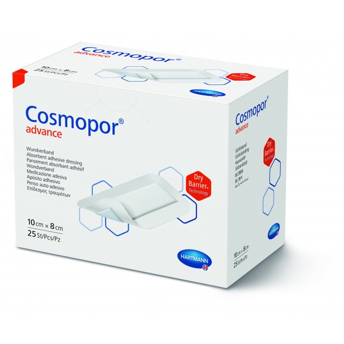 Cosmopor advance 10 x 8 cm plasture steril, 25 bucati, PAUL HARTMANN AG