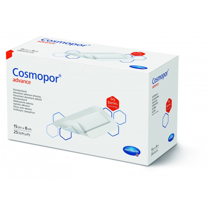 Cosmopor advance 15 x 8 cm plasture steril, 25 bucati, PAUL HARTMANN AG