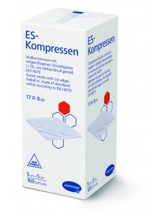 Es-kompressen comprese sterile in 8 straturi, 5 x 5 cm x...