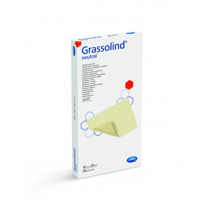 Grassolind neutral 10 x 20 cm comprese impregnate cu unguent, 30 bucati, PAUL HARTMANN AG