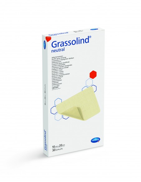 Grassolind neutral 10 × 20 cm – comprese impregnate cu unguent, 30 bucăți, PAUL HARTMANN AG
