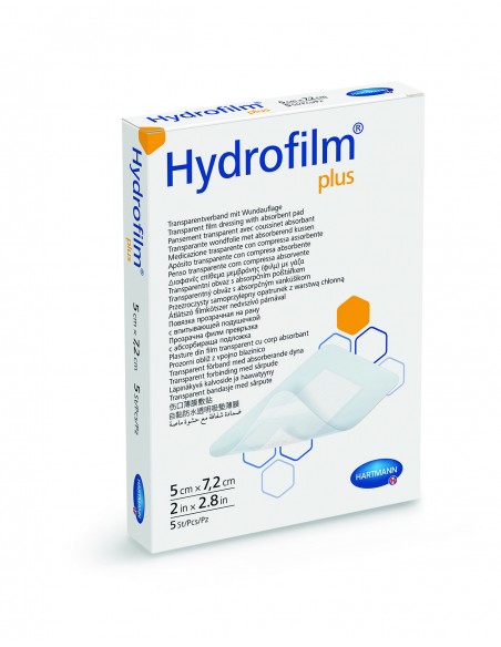 Hydrofilm plus 5 x 7,2 cm x 50 buc - plasture transparent