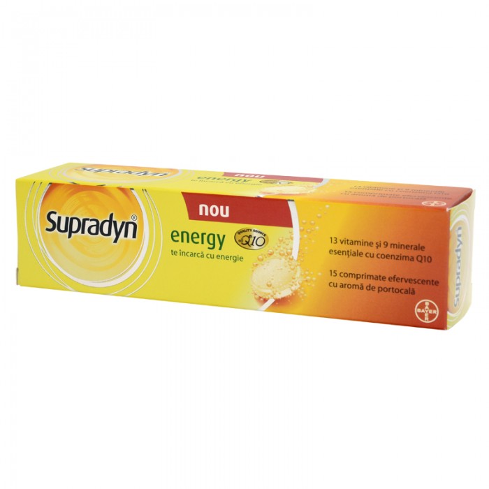 Supradyn Energy CoQ10, 15 cpr efervescente, Bayer