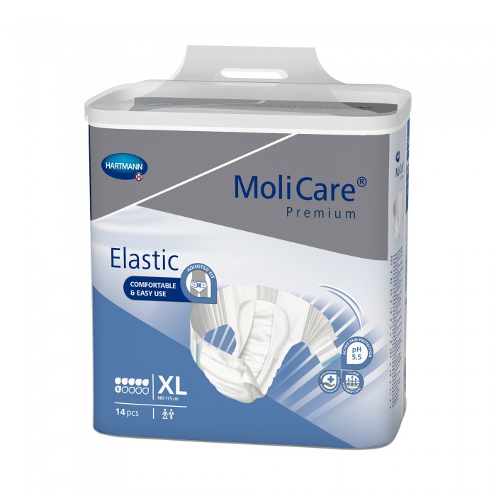 Molicare premium elastic 6 picaturi marime XL - scutece pentru incontinenta severa, 14 bucati, PAUL HARTMANN AG