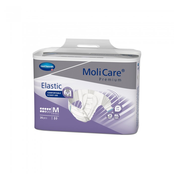 Molicare premium elastic 8 picaturi marime M - scutece pentru incontinenta severa, 26 bucati, PAUL HARTMANN AG