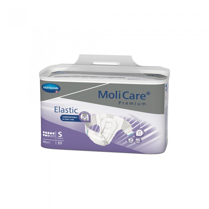 Molicare premium elastic 8 picaturi marime S - scutece pentru incontinenta severa, 26 bucati, PAUL HARTMANN AG