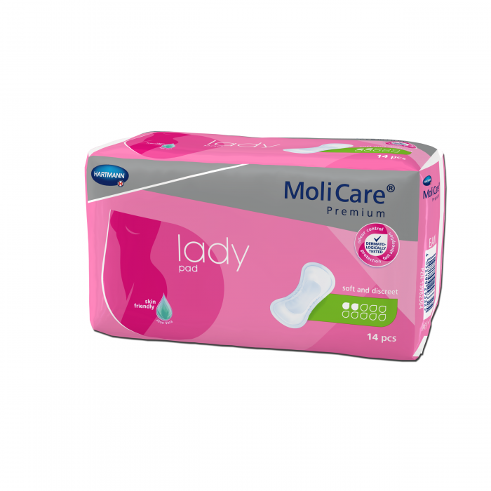 Molicare premium lady pad 3 picaturi - tampoane pentru incontinenta usoara, 14 bucati, PAUL HARTMANN AG