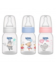 Biberon 125 ml cu tetina rotunda - cod 851