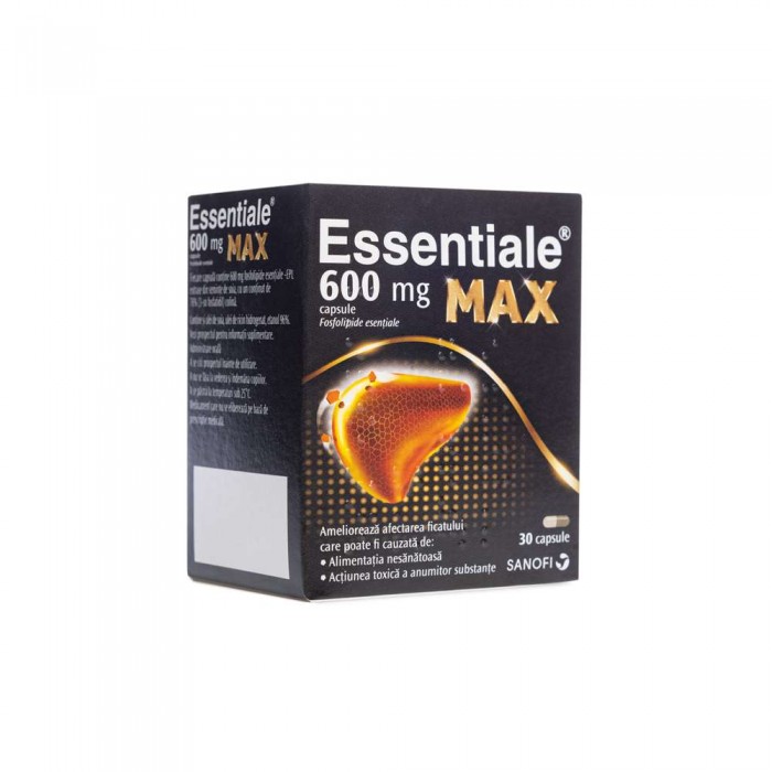 Essentiale Max 600mg, 30 de comprimate, Sanofi,...