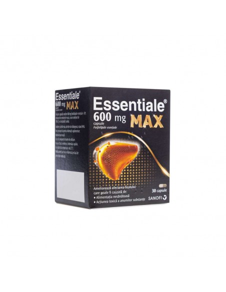 Essentiale Max 600mg, 30 de comprimate, Sanofi, Sanofi Romania S.R.L. - Romania