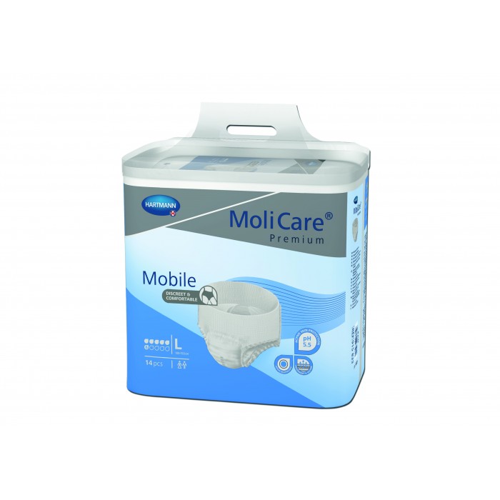 Molicare premium mobile marime L, 6 picaturi - chilot pentru incontinenta severa, 14 bucati, PAUL HARTMANN AG