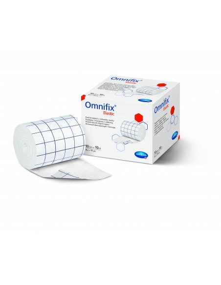 Omnifix Elastic 10 cm × 10 m – plasture pentru fixare pe suport, 1 bucată – Paul Hartmann
