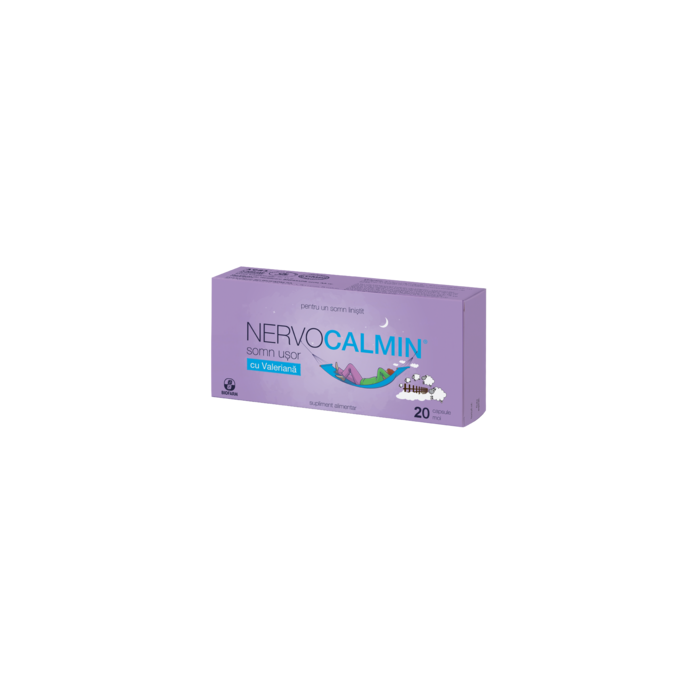 Nervocalmin Somn Usor Valeriana, 20 cps moi, Biofarm