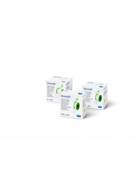 Omnisilk – bandă pentru fixare pe suport de mătase 5 cm × 9,2 m, Paul Hartmann AG