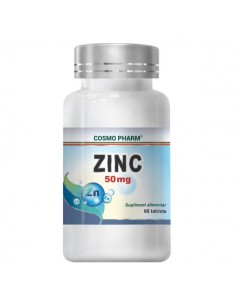 Zinc 50 mg,  60 tablete, Cosmo Pharm