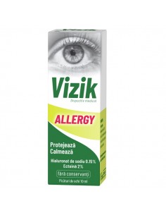 Picaturi pentru ochi Vizik Allergy, 10 ml, Zdrovit