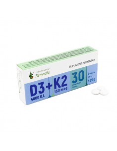 Vitamina D3 4000ui K2 x 30 cps