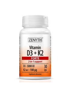 Vitamina D3 K2 forte, 30 capsule, Zenyth