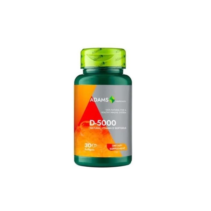 Vitamina D3 5000 UI, 30 capsule, Adams
