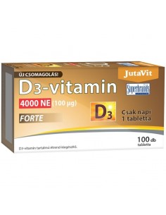 Vitamina D3 4000 NE Forte, 100 tablete